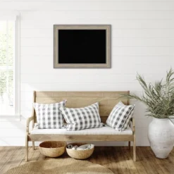 Amanti Art Fleur Champagne Silver Wood Framed Black Cork Board - 33" x 25" -Amanti Art Shop GUEST ea83de41 1be5 4bcd 9818 815926b259af