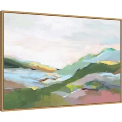 Amanti Art Highland Landscape I by Isabelle Z Framed Canvas Wall Art (33" x 23")