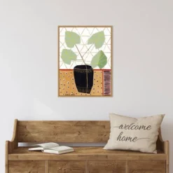 Amanti Art Gold Tablecloth 5 by Marisa Anon - 18" x 24" Framed Canvas Wall Art -Amanti Art Shop GUEST eb9cff76 3893 457d 886c 055661ca60c1