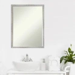 Amanti Art Shiplap White Petite Beveled Wood Bathroom Mirror - 25x19 17 Amanti Art Shiplap White Petite Beveled Wood Bathroom Mirror - 25x19 -Amanti Art Shop GUEST ebfd185d 5a23 4fd1 8852 24c328376dd1