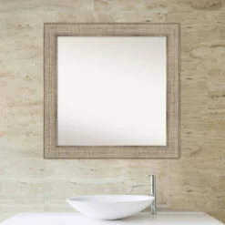 Amanti Art Trellis Silver Wood Bathroom Wall Mirror - 32" x 32" Non-Beveled 13 Amanti Art Trellis Silver Wood Bathroom Wall Mirror - 32" x 32" Non-Beveled -Amanti Art Shop GUEST ec07e74f fd8d 4c4b a71e 9c475f37d7a1