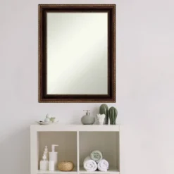 Amanti Art Corded Bronze Non-Beveled Bathroom Wall Mirror (22 x 28 inches) 17 Amanti Art Corded Bronze Non-Beveled Bathroom Wall Mirror (22 x 28 inches) -Amanti Art Shop GUEST ec6fdb60 0b1e 49a1 8d67 f4885ba6d17c