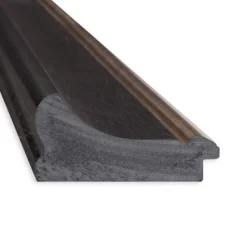 Amanti Art Vogue Black Non-Beveled Bathroom Wall Mirror (35" x 29")