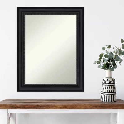Amanti Art Astor Black Non-Beveled Wall Mirror - 23" x 29" 9 Amanti Art Astor Black Non-Beveled Wall Mirror - 23" x 29" - Image 7
