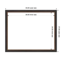 Amanti Art Ashton Black 27" x 33" Framed Magnetic Dry Erase Board -Amanti Art Shop GUEST ede6e892 4456 4c4f 9875 fafb615eee25