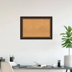 42"x30" Villa Wood Frame Natural Cork Board Oil Rubbed Bronze - Amanti Art: Wall Mount, Custom Crafted, Home & Office Decor -Amanti Art Shop GUEST ee7d5516 db74 412e ad90 4d3375c7b496
