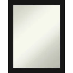 Amanti Art Avon Black Non-Beveled Bathroom Wall Mirror -Amanti Art Shop GUEST ee8fe540 888a 4dc3 b003 2aa18436b806