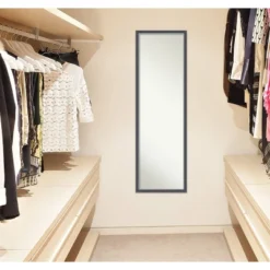 Amanti Art Eva Thin Framed Full Length On The Door Mirror - Black and Silver 12 Amanti Art Eva Thin Framed Full Length On The Door Mirror - Black and Silver -Amanti Art Shop GUEST eecfdc06 cdf2 4fbd ac83 76fc4734dbe8