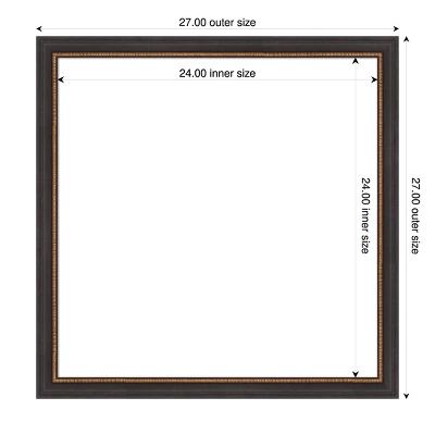 Amanti Art Ashton Black Framed Magnetic Dry Erase Board - 27" x 27" 5 Amanti Art Ashton Black Framed Magnetic Dry Erase Board - 27" x 27" - Image 3