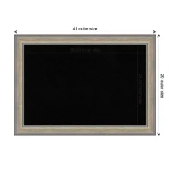 Amanti Art Fleur Champagne Silver Framed Black Cork Board - 41" x 29" -Amanti Art Shop GUEST efc283f7 f083 4cea 8a65 7f4582cb4030