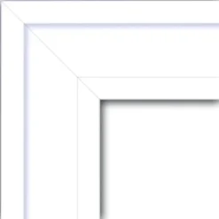 Amanti Art Craftsman White Wood Bathroom Wall Mirror - 31 x 31 Inch Non-Beveled -Amanti Art Shop GUEST eff51a84 c308 4123 ab60 a0a2e2525f4b