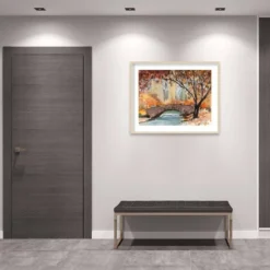 Amanti Art Autumn In New York Study I by Samuel Dixon Wood Framed Wall Art (41" x 33") -Amanti Art Shop GUEST f058efe1 2261 461d 975b 388cf541c273