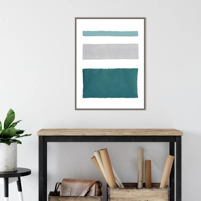 Amanti Art "Painted Weaving IV Blue Green" by Piper Rhue Framed Canvas - 23" x 30" 6 Amanti Art "Painted Weaving IV Blue Green" by Piper Rhue Framed Canvas - 23" x 30" - Image 4