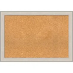 Amanti Art Cottage White Silver Framed Natural Cork Board - 40" x 28" -Amanti Art Shop GUEST f18e9f79 c680 4f47 b5b1 17dd1650da02