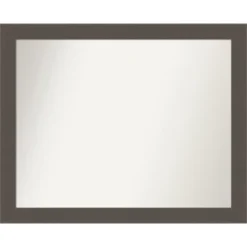 Brushed Non-Beveled Bathroom Wall Mirror -Amanti Art Shop GUEST f1b34e13 ffc3 445b ae63 4f93d3651609