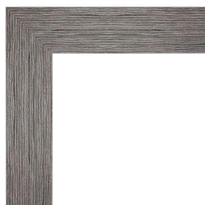 Amanti Art Pinstripe Plank Grey Petite Bevel Bathroom Wall Mirror, 29.5 x 23.5 In. 3 Amanti Art Pinstripe Plank Grey Petite Bevel Bathroom Wall Mirror, 29.5 x 23.5 In.