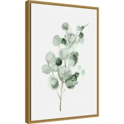 Amanti Art Tender Sprout II by Eva Watts - 16" x 23" Framed Canvas Wall Art