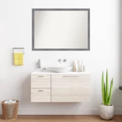 Amanti Art Edwin Gray Wood Bathroom Wall Mirror - 41" x 30" Non-Beveled 13 Amanti Art Edwin Gray Wood Bathroom Wall Mirror - 41" x 30" Non-Beveled -Amanti Art Shop GUEST f41a07ac 7ffa 4d9b 9a46 0d48281a743e