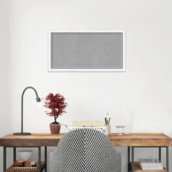 Amanti Art Morgan Framed Magnetic Board - White & Blue Wood (26 x 14) -Amanti Art Shop GUEST f427a3fd 46cf 4021 8dbb 79f887931c57