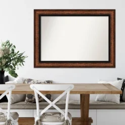 Amanti Art Vogue Bronze Wall Mirror - 43" x 31" Non-Beveled Designer Frame -Amanti Art Shop GUEST f4c2e9aa e962 4acf b220 45861f24f6e5