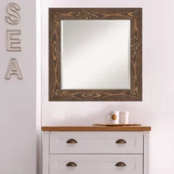 Amanti Art 26" x 26" Bridge Brown Beveled Wood Wall Mirror 14 Amanti Art 26" x 26" Bridge Brown Beveled Wood Wall Mirror -Amanti Art Shop GUEST f68418e0 31b3 4ed8 aed6 706b820a8ced