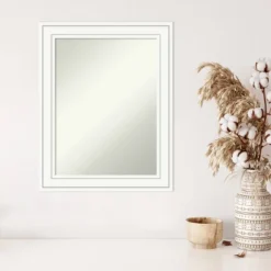Amanti Art Craftsman White Wood Wall Mirror - 23" x 29" Non-Beveled 12 Amanti Art Craftsman White Wood Wall Mirror - 23" x 29" Non-Beveled -Amanti Art Shop GUEST f69a8319 45c6 490b 90e3 f75b28f5cf9a