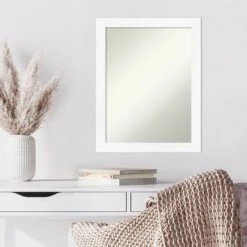 Amanti Art Cabinet White Narrow Wall Mirror - 21" x 27" Non-Beveled 13 Amanti Art Cabinet White Narrow Wall Mirror - 21" x 27" Non-Beveled -Amanti Art Shop GUEST f709c1e5 bd84 4089 b951 d7dfbd2d541b