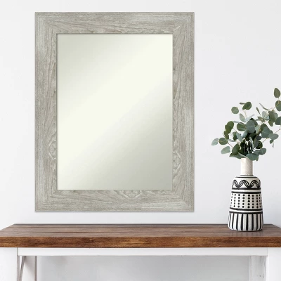 Amanti Art 24" x 30" Non-Beveled Dove Gray Wash Framed Wall Mirror 9 Amanti Art 24" x 30" Non-Beveled Dove Gray Wash Framed Wall Mirror - Image 7