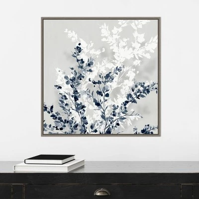Amanti Art Blue Spring II by Isabelle Z - 22" x 22" Gray Wash Framed Canvas 7 Amanti Art Blue Spring II by Isabelle Z - 22" x 22" Gray Wash Framed Canvas - Image 5