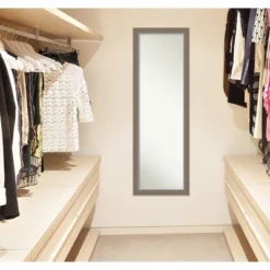 Amanti Art Eva Framed 17" x 51" Over the Door Mirror -Amanti Art Shop GUEST f780db62 b3c4 4ed5 ba99 adb1401f4502