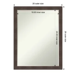 Amanti Art Whiskey Brown Rustic Wood Bathroom Mirror with Petite Bevel 13 Amanti Art Whiskey Brown Rustic Wood Bathroom Mirror with Petite Bevel -Amanti Art Shop GUEST f795c57c ab05 4165 8429 cc3b788387e6