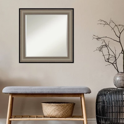 Amanti Art Imperial Pewter Black Framed Bathroom Vanity Wall Mirror 7 Amanti Art Imperial Pewter Black Framed Bathroom Vanity Wall Mirror - Image 5