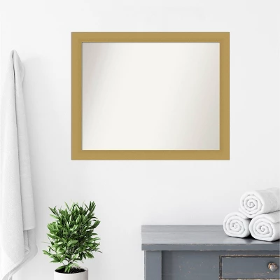 Amanti Art Grace Brushed Gold Custom Framed Bathroom Wall Mirror - 32" x 26" 10 Amanti Art Grace Brushed Gold Custom Framed Bathroom Wall Mirror - 32" x 26" - Image 8