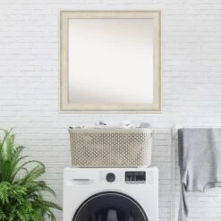 Amanti Art 31" x 31" Regal Birch Cream Non-Beveled Square Wall Mirror -Amanti Art Shop GUEST f89404a7 b817 430e b836 03d76d9f0aab