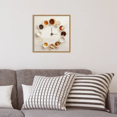 Amanti Art 16x16 It's Always Coffee Time Framed Canvas Wall Art 8 Amanti Art 16x16 It's Always Coffee Time Framed Canvas Wall Art - Image 6