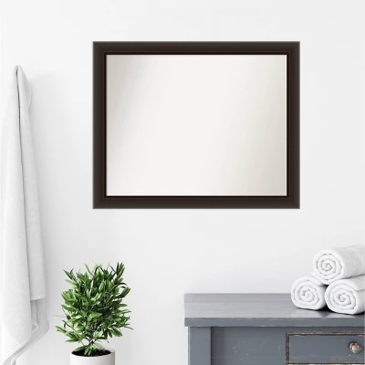 Amanti Art Romano Espresso Narrow Wood Bathroom Wall Mirror - 32" x 26" 8 Amanti Art Romano Espresso Narrow Wood Bathroom Wall Mirror - 32" x 26" - Image 6