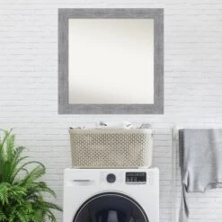 Amanti Art Bark Rustic Gray Wall Mirror, 31" x 31" Non-Beveled -Amanti Art Shop GUEST f90d1c24 80c1 4433 b84f 2252e6a30478