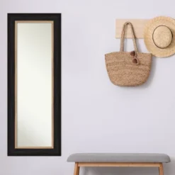 21" X 55" Non-Beveled Vogue Black Full Length On The Door Mirror - Amanti Art 17 21" X 55" Non-Beveled Vogue Black Full Length On The Door Mirror - Amanti Art -Amanti Art Shop GUEST f95b6e28 7e77 4a5c bf7f 72debaf37a1f