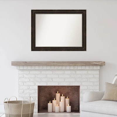 Amanti Art Stately Bronze 44" x 33" Large Non-Beveled Wall Mirror 9 Amanti Art Stately Bronze 44" x 33" Large Non-Beveled Wall Mirror - Image 7