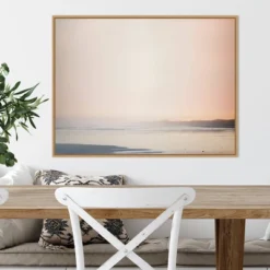 30" X 22" Currumbin Sandy Beach By Urban Road Framed Canvas Wall Art Light Brown - Amanti Art -Amanti Art Shop GUEST fa58eb06 b923 4a81 a92e 1cb8bea6bd21