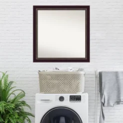 Amanti Art Signore Bronze 30" x 30" Wood Framed Bathroom Wall Mirror 16 Amanti Art Signore Bronze 30" x 30" Wood Framed Bathroom Wall Mirror -Amanti Art Shop GUEST faded255 381e 447d b949 eea49cc97e23