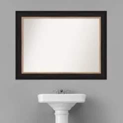 Amanti Art Vogue Black Non-Beveled Bathroom Wall Mirror (45" x 34") 15 Amanti Art Vogue Black Non-Beveled Bathroom Wall Mirror (45" x 34") -Amanti Art Shop GUEST fb50bad0 9a22 47cd 9e40 dc01e2c09071