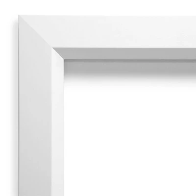 Amanti Art 40" x 28" Blanco White Real Wood Wall Mirror with Mounting Hardware 4 Amanti Art 40" x 28" Blanco White Real Wood Wall Mirror with Mounting Hardware - Image 2