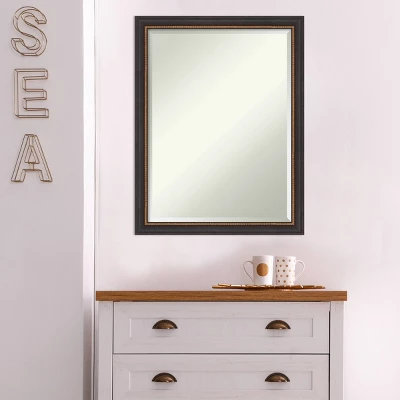 Amanti Art Ashton Black Beveled Wood Wall Mirror (21" x 27") 8 Amanti Art Ashton Black Beveled Wood Wall Mirror (21" x 27") - Image 6
