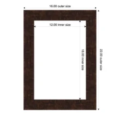 Amanti Art William Mottled Bronze Narrow Framed Dry Erase Magnetic Board -Amanti Art Shop GUEST fc0996cc 313b 416e 8d27 2d14c9318869