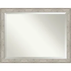 Crackled Framed Bathroom Vanity Wall Mirror Metallic - Amanti Art -Amanti Art Shop GUEST fc7bd52d 0e84 4ed0 bef2 617ac72ac4ca
