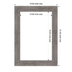 Amanti Art Pinstripe Plank Grey Narrow Framed Dry Erase Magnetic Board -Amanti Art Shop GUEST fd0391af 67a8 4786 a123 e37e8ea82cab