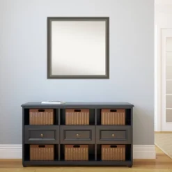 Amanti Art Domus Dark Silver 29" x 29" Non-Beveled Wood Wall Mirror -Amanti Art Shop GUEST fdcd2476 9499 4795 8e88 856a9c69dfa6