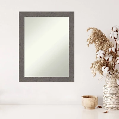 Amanti Art Rustic Plank Gray Narrow Wall Mirror - 22" x 28" Decorative Mirror 6 Amanti Art Rustic Plank Gray Narrow Wall Mirror - 22" x 28" Decorative Mirror - Image 4