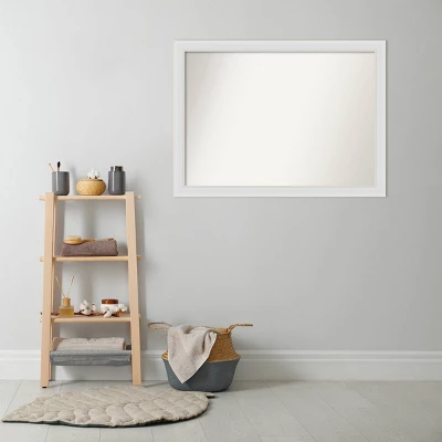 Amanti Art Flair Soft White 42" x 31" Narrow Bathroom Wall Mirror 8 Amanti Art Flair Soft White 42" x 31" Narrow Bathroom Wall Mirror - Image 6